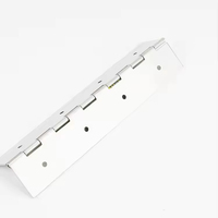 Charnières longues robustes en acier inoxydable couleur argent pour meubles, portes de placards pliantes, boîtes de rangement, charnière longue pour piano