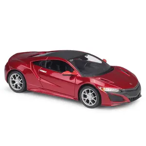 โลหะรถยนต์ mini racers Suppliers-Maisto ชุดประกอบเหล็กหล่อขนาด1:24,อะไหล่มินิอัลลอย2018 Acura NSX โมเดลรถสปอร์ตจำลองรถแรลลี่ของเล่นของขวัญสำหรับเด็ก