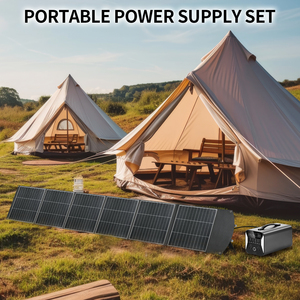 Panel Solar Portátil Plegable de 400W 40V, Estándar Europeo, Material de Aviación Polimérico Anti-Grietas, para Camping, Senderismo y Caravanas - Product Image 4