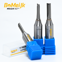 BoMeiJK Cross-Border Special TCT 2 Flute Straight Router Bit ODM OEM Customizable Carbide Cutter 45 Helix Angle HRC Hardness