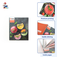 Brochure personnalisée en papier kraft/offset couché brillant, reliure agrafée, impression 3D en relief, estampage à chaud UV