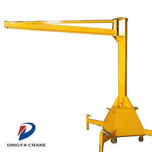 Grue à flèche rotative Dingya 2T avec palan électrique radiocommandé, moteur portable pour atelier, élévateur mobile rotatif CE - Product Image 3