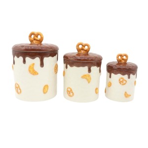Recipiente de Almacenamiento de Porcelana con Forma de Hamburguesa, Tarro de Galletas de Cerámica Sellado, Recipiente de Café de Cerámica - Product Image 4