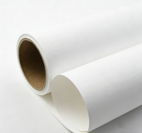 Papier synthétique PP mat auto-adhésif imperméable en gros d'usine, rouleau imprimable éco-solvant pour étiquettes automobiles et machines