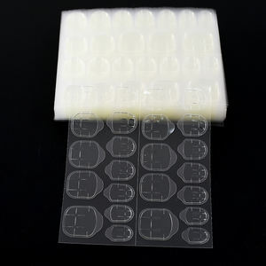 24 feuilles d'autocollants transparents double face pour décoration de <span class=keywords><strong>faux</strong></span> <span class=keywords><strong>ongles</strong></span> avec ruban adhésif - Product Image 1