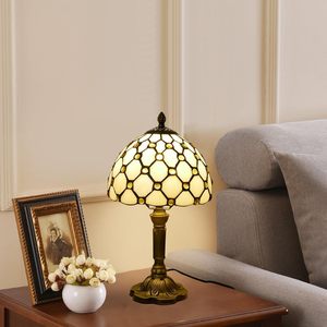 <span class=keywords><strong>Lampe</strong></span> de chevet vintage style <span class=keywords><strong>Tiffany</strong></span> avec perles beiges, <span class=keywords><strong>lampe</strong></span> de bureau, <span class=keywords><strong>petite</strong></span> <span class=keywords><strong>lampe</strong></span> d'appoint, <span class=keywords><strong>lampe</strong></span> de lecture avec couleur - Product Image 3