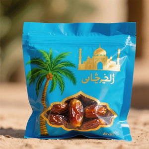 उच्च बाधा फ्लैट शैली सूखे तारीख पाउच कस्टम मुद्रित एल्यूमीनियम पन्नी पैकेजिंग बैग गर्मी सील के साथ - Product Image 3