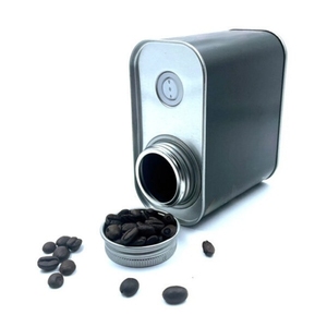 Fabricant de boîtes en fer blanc personnalisées, boîte en fer blanc vide pour café en grains ou thé, boîte cadeau en métal, emballage de boîte à café 250g - Product Image 3