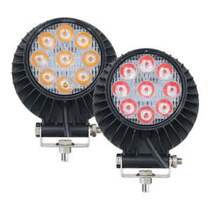 Luz de Trabajo LED de Doble Cara de 4/4.5 Pulgadas, 27W, Roja/Ámbar, <span class=keywords><strong>Señal</strong></span> de Freno y Direccional + Faro LED Original para Scooter Kukirin G2 Master/PRO/Max - Product Image 1