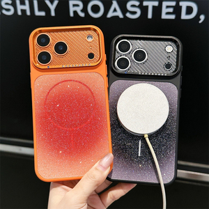 Nouvelle coque de téléphone magnétique à paillettes dégradées pour iPhone 18 17 Pro Max, étui de luxe en diamant pour iPhone 17 16 15 14 13 - Product Image 3
