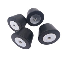 DE Supports plats en caoutchouc circulaire Isolateur de vibrations M3 M5 M6 M8 M10 Montage anti-vibration-Tampons plats en caoutchouc femelles
