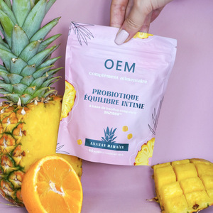 Gummies Probiotiques pour Femmes Saveur Ananas Santé Immunitaire Bien-être Énergie Complément Alimentaire Prébiotiques Sommeil Nootropiques - Product Image 2