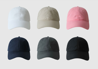 Topi Baseball Custom Grosir 6 Panel Hitam Model Polo Dad Hat
