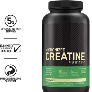 ผงครีเอทีนโมโนไฮเดรตขายส่งจากโรงงาน ช่วยปรับปรุงสภาพกล้ามเนื้อและเพิ่มกล้ามเนื้อ สำหรับผู้ใหญ่ ขนาด 300 กรัมต่อขวด ปริมาณที่ควรรับประทานต่อวัน 5 กรัม - Product Image 5