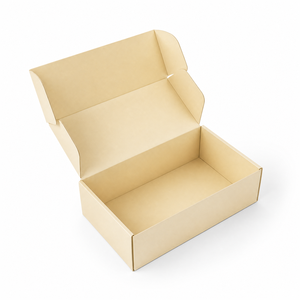 Carton d'expédition auto-scellant en kraft pour cosmétiques, personnalisé, imprimé, pour soins de la peau, intérieur uni, finition mate, vente en gros, OEM - Product Image 2