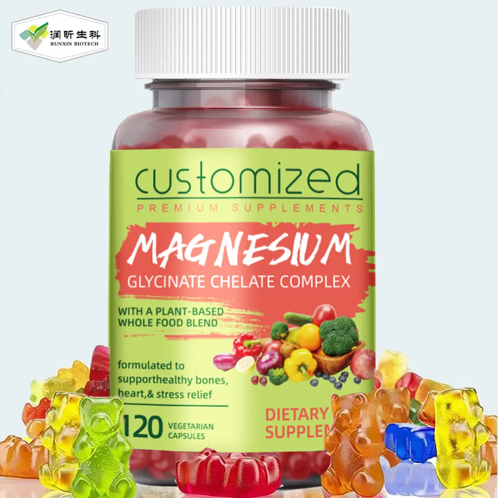 Melatonina l-treonato magnesio calcio zinco vitamina d3 gaba glicinato magnesio gummies supplemento