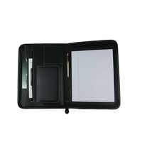 Porte-documents en cuir de luxe pour hommes d'affaires porte-documents en Pu portefeuille avec logo en relief personnalisé porte-documents sac avec cahier