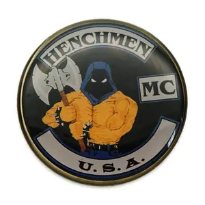 Insignia de Pin recubierta de cúpula de epoxi para eventos personalizados sin mínimo, logotipo de diseñador redondo personalizado, insignias de Iglesia Adventista del <span class=keywords><strong>Séptimo</strong></span> Día de Metal - Product Image 5