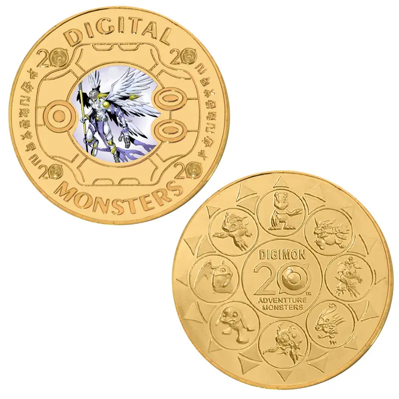 Изготовленный на заказ ваш логотип, поставка мультяшных монет, изготовление на заказ, металлические памятные сувенирные Японские Аниме-монеты