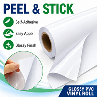 Film autocollant transparent en PVC brillant/mat pour affiches et signalétique graphique
