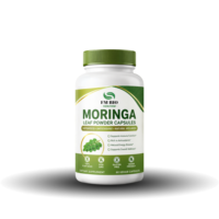 Capsules de poudre de feuilles de Moringa Oleifera pure, antioxydant naturel, complément alimentaire végétalien à base de plantes, non-OGM, approvisionnement en vrac, marque privée, OEM, ODM