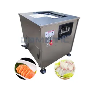 Automatic Oblique Smoked Beef Tilapia Salmon Basa Fish Fillet Cutting Slicing Processing Machine