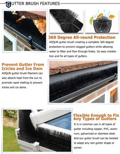 4-метровая черная стальная проволока нейлоновая водосточная щетка для очистки листового фильтра - Product Image 3