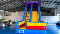 Toboggan gonflable géant avec piscine à jets d'eau, structure de jeu aquatique gonflable, pour extérieur, jardin, usage commercial, PVC robuste pour enfants