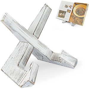Wooden recipe rack, <b>tablet</b> <b>stand</b>, solid wood bookshelf, desktop recipe display rack, custom solid wood bracket - Product Image 2