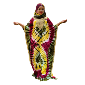 Direct From India Premium Quality <b>Kaftan</b> Print Summer Wear for Women Free <b>Size</b> up to <b>Plus</b> <b>Size</b> Lace Decoration for Work - Product Image 2