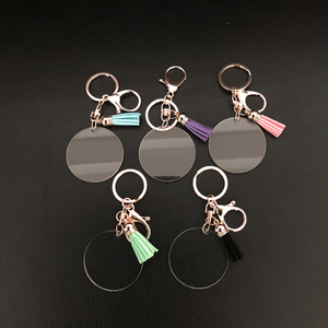 <span class=keywords><strong>Porte</strong></span>-clés personnalisé en acrylique <span class=keywords><strong>avec</strong></span> monogramme gravé et <span class=keywords><strong>pompon</strong></span> - Product Image 6