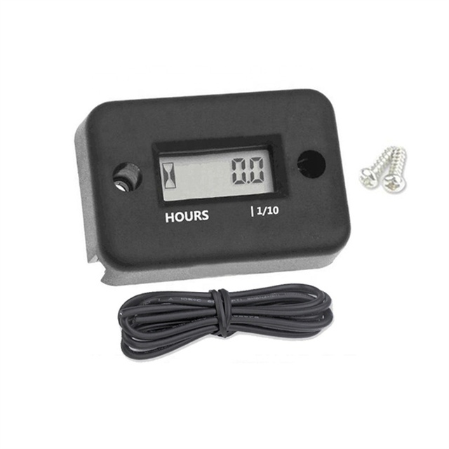 Waterproof LCD Display Engine Gauge Digital Hour Meter for Bike Motorcycle ATV Dirt Bike