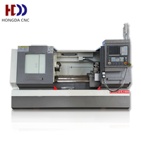 Tour CNC horizontal CK6150 CK6163 à banc plat, tour CNC de précision entièrement automatique pour la découpe des métaux