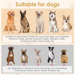 Bozales para Perros Suaves y Transpirables, Permiten que los Perros Respiren y Beban, para Evitar Mordeduras, Masticación y Ladridos, Ajustables, Tipo Canasta, para Entrenamiento - Product Image 4