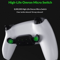 Manette de jeu sans fil P5 compatible avec des boutons arrière programmables, mappage personnalisable, tir continu à trois vitesses