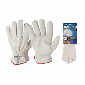 Guantes y mitones de cuero con flores bovinas Producto elegante y elegante - Product Image 1