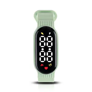 Tốt nhất bán tùy chỉnh thương hiệu thể thao đồng hồ Pedometer Đồng hồ LED Tracker thể dục ban nhạc