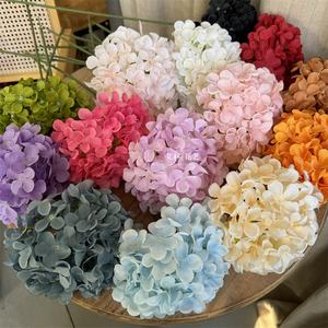 KEWEI-H004 Flor <span class=keywords><strong>de</strong></span> Hortensia <span class=keywords><strong>de</strong></span> Seda Pentagonal Individual, Arreglo Floral para Boda, Flor <span class=keywords><strong>de</strong></span> Hortensia Artificial Rosa Intenso - Product Image 1