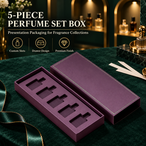 Boîte à tiroir de luxe personnalisée en gros avec logo, emballage rigide en carton pour parfums, cosmétiques <span class=keywords><strong>et</strong></span> coffrets cadeaux de soins de la peau - Product Image 4