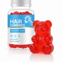 Complément alimentaire en gommes à la biotine haute puissance, marque privée, avec biotine et multivitamines pour des cheveux, une peau et des ongles sains