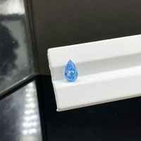 Messi Gems Diamant de laboratoire CVD bleu vif fantaisie, taille poire, 2,86 carats, VS1, certifié IGI