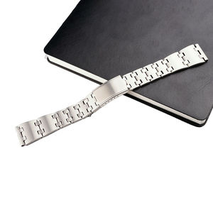 Pulsera de reloj de acero inoxidable 316L cepillada plateada 19mm recta de lujo #2 para Seiko SKX 80's Pogu Oyste 6139 transpirable - Product Image 1