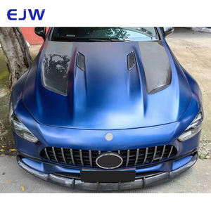 Capot moteur en Fiber de carbone sec de Style <span class=keywords><strong>SLC</strong></span> de haute qualité pour 2017-2019 pour Mercedes Benz <span class=keywords><strong>AMG</strong></span> GT Modification comprend des boulons New Condi - Product Image 4