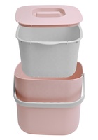 Type couvercle en plastique de petite taille poubelle à ordures poubelle sanitaire cuisine bac à composter cuisine seaux à déchets avec crépines