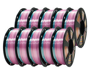 เส้นใยพิมพ์ 3 มิติ Yiqiu3D Silk PLA ขนาด 1.75 มม. ชุดสีพาสเทลมาการอง สำหรับของขวัญและตกแต่ง Bambu Lab Creality - Product Image 1