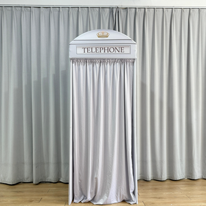 Cabine téléphonique rouge <span class=keywords><strong>rose</strong></span>, équipement pour mariage, salon professionnel, élégante cabine téléphonique florale de Londres, décorative pour mariage, toile de fond - Product Image 2