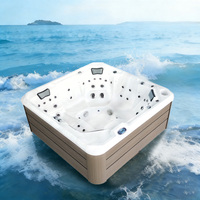 Jacuzzi de Lujo para Exteriores con Capacidad para 6 Personas, Spa con Hidromasaje y Jets de Masaje, Precio de Fábrica, para Uso Residencial y Comercial, Venta al Por Mayor