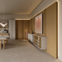 Panneau mural en bois de chêne clair à grain apparent - Revêtement décoratif linéaire minimaliste