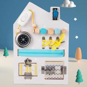 Tablero de madera para <span class=keywords><strong>enseñanza</strong></span> Montessori para niños, juguete de actividades sensoriales, educativo - Product Image 2