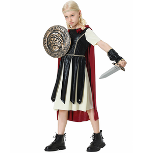 Disfraces de baile de Halloween para adultos, hombres y mujeres, guerreros romanos, Gladiadores, guerreros espartanos para niños - Product Image 3